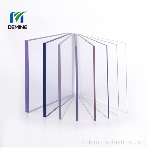 Service de coupe Feuille anti-rayures en polycarbonate solide transparent